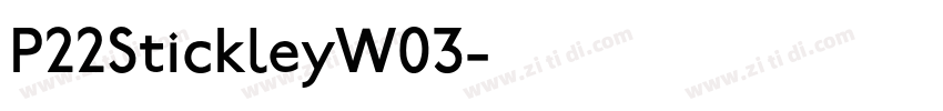 P22StickleyW03字体转换