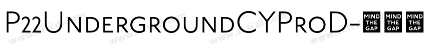 P22UndergroundCYProD字体转换