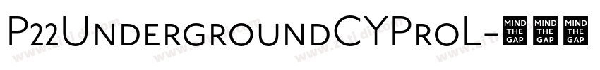 P22UndergroundCYProL字体转换