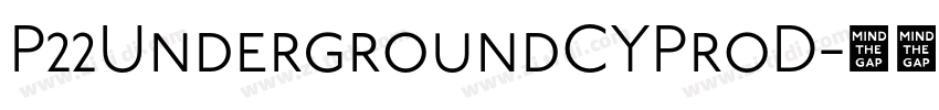 P22UndergroundCYProD字体转换