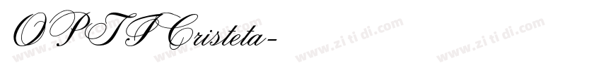 OPTICristeta字体转换