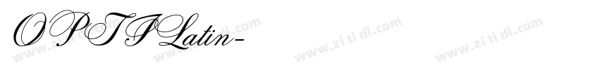 OPTILatin字体转换