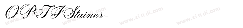 OPTIStaines字体转换