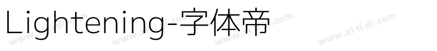 Lightening字体转换