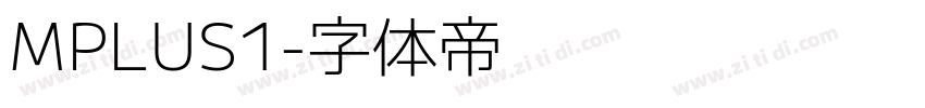 MPLUS1字体转换