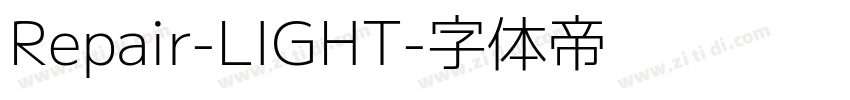 Repair-LIGHT字体转换