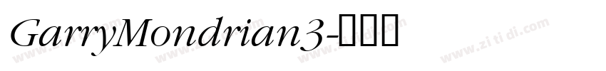 GarryMondrian3字体转换
