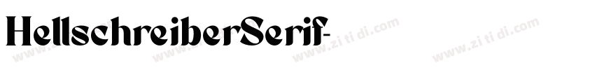 HellschreiberSerif字体转换