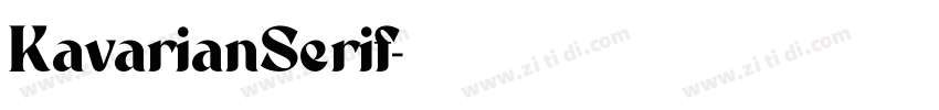 KavarianSerif字体转换