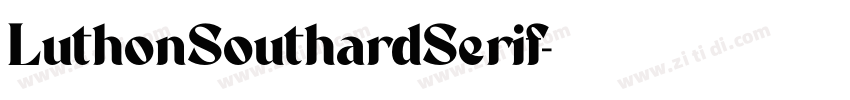 LuthonSouthardSerif字体转换