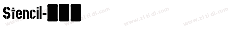 Stencil字体转换