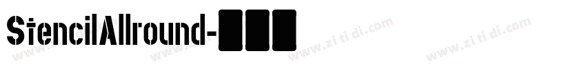 StencilAllround字体转换