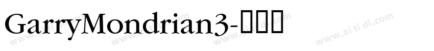 GarryMondrian3字体转换