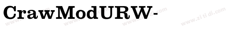 CrawModURW字体转换