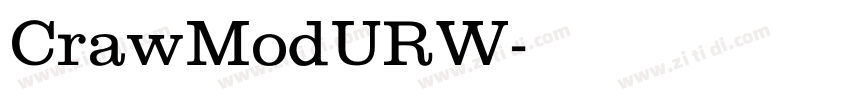 CrawModURW字体转换