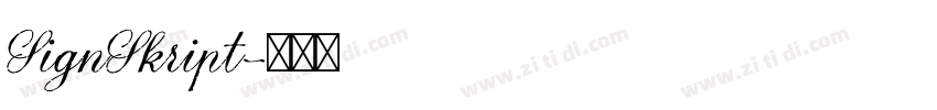 SignSkript字体转换