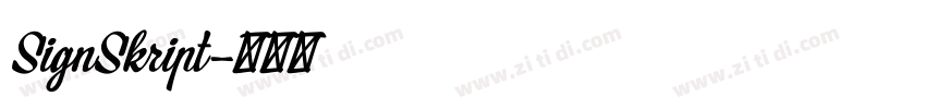 SignSkript字体转换