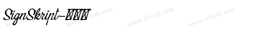 SignSkript字体转换