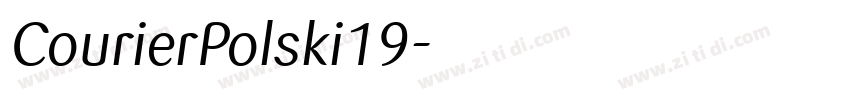 CourierPolski19字体转换 CourierPolski19字体转换