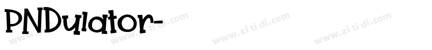 PNDulator字体转换