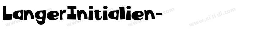 LangerInitialien字体转换