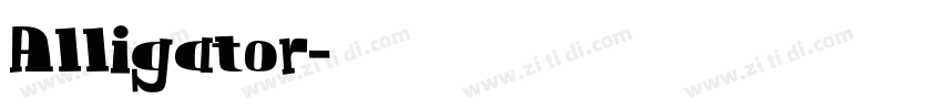 Alligator字体转换