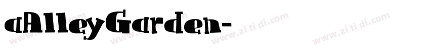 aAlleyGarden字体转换
