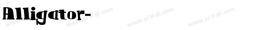 Alligator字体转换
