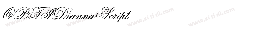 OPTIDiannaScript字体转换