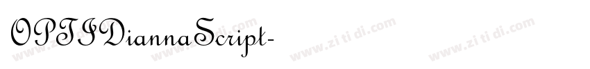 OPTIDiannaScript字体转换