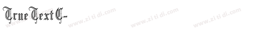 TrueTextC字体转换