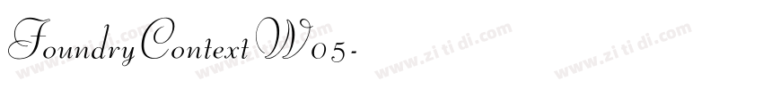 FoundryContextW05字体转换