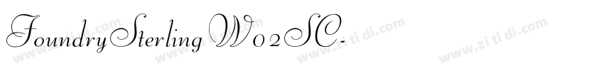 FoundrySterlingW02SC字体转换