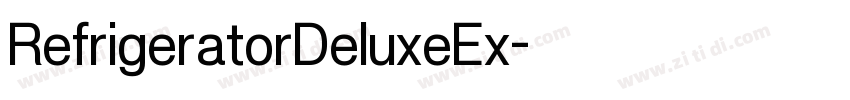 RefrigeratorDeluxeEx字体转换 RefrigeratorDeluxeEx字体转换