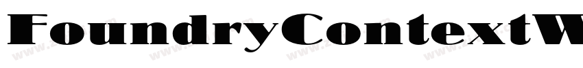 FoundryContextW05字体转换