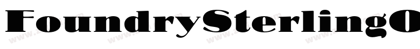 FoundrySterlingOT3W1字体转换