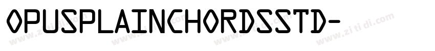 OpusPlainChordsStd字体转换