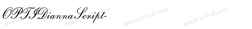 OPTIDiannaScript字体转换