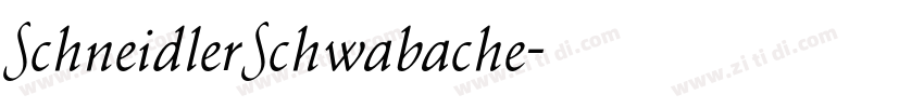 SchneidlerSchwabache字体转换