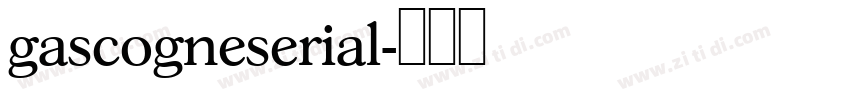 gascogneserial字体转换
