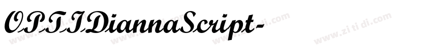 OPTIDiannaScript字体转换