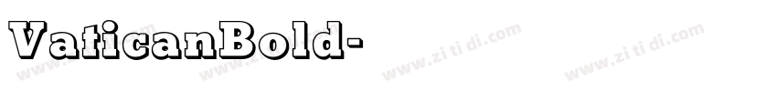 VaticanBold字体转换