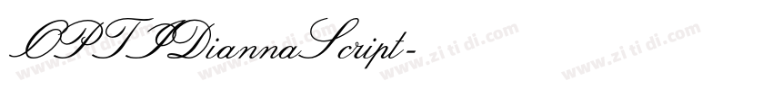 OPTIDiannaScript字体转换