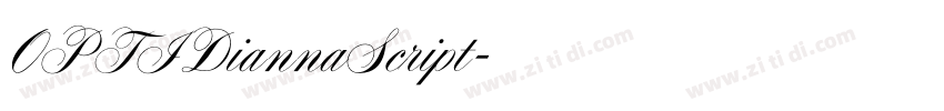 OPTIDiannaScript字体转换