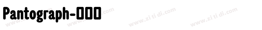 Pantograph字体转换 Pantograph字体转换