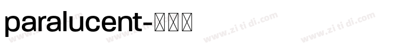 paralucent字体转换