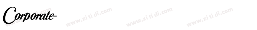 Corporate字体转换