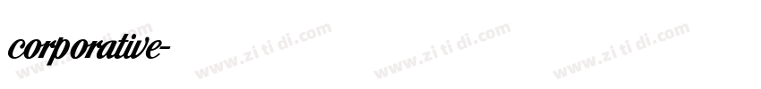 corporative字体转换