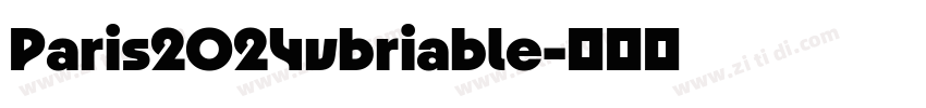 Paris2024vbriable字体转换