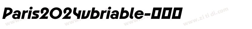 Paris2024vbriable字体转换
